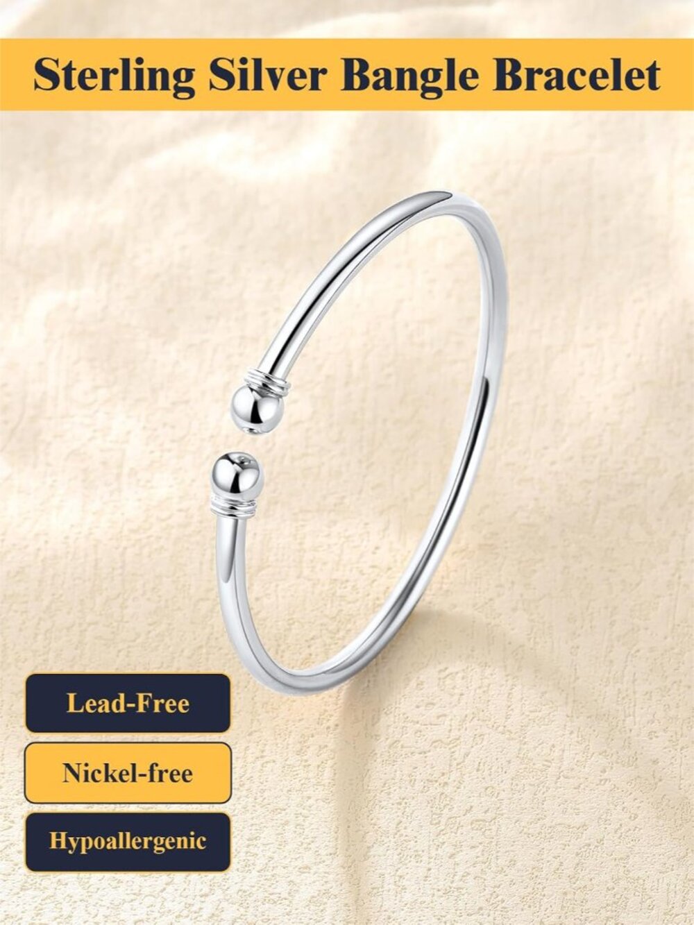 Unisex Simple Cuff Bracelet 18K Real Gold Platinum Plated Fine Bracelets Fashion - Picture 4 of 9